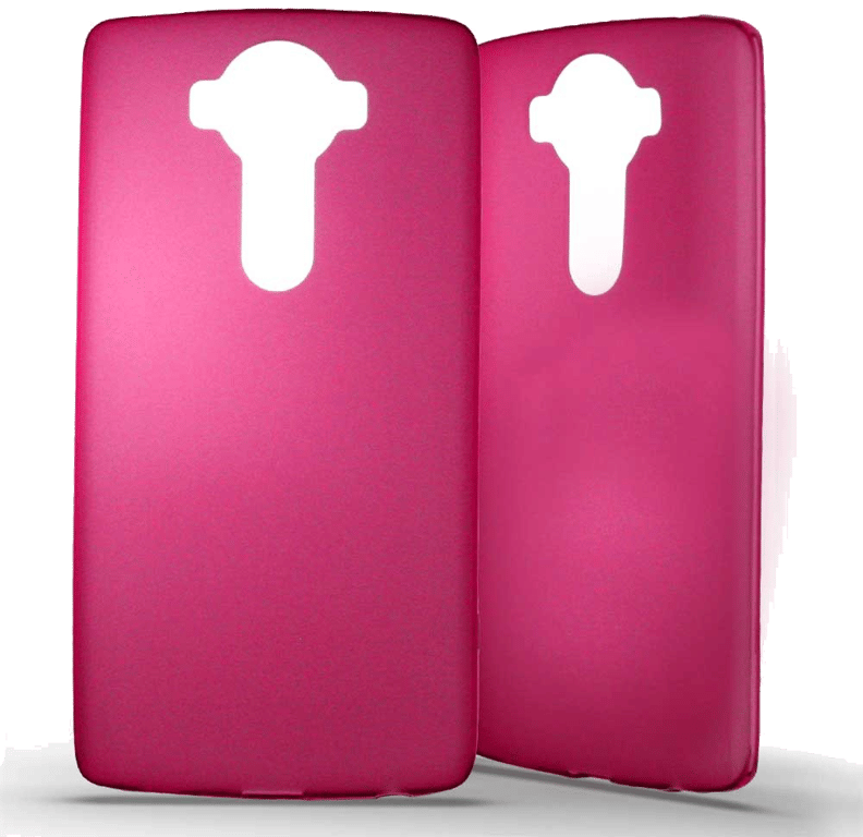 Coque silicone unie compatible Givré Rose LG V10