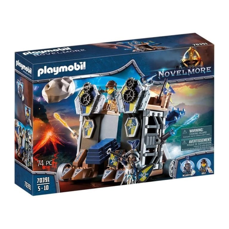 PLAYMOBIL 70391 - Novelmore - Tour dattaque mobile des chevaliers Novelmore - Nouveaute 2020 - Neuf