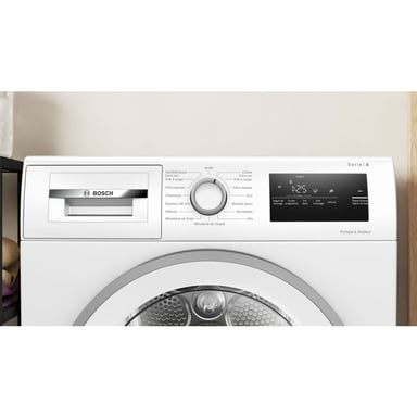 Sèche-linge Pompe à chaleur Bosch WTH8520SFR 8 kg A++/D Blanc