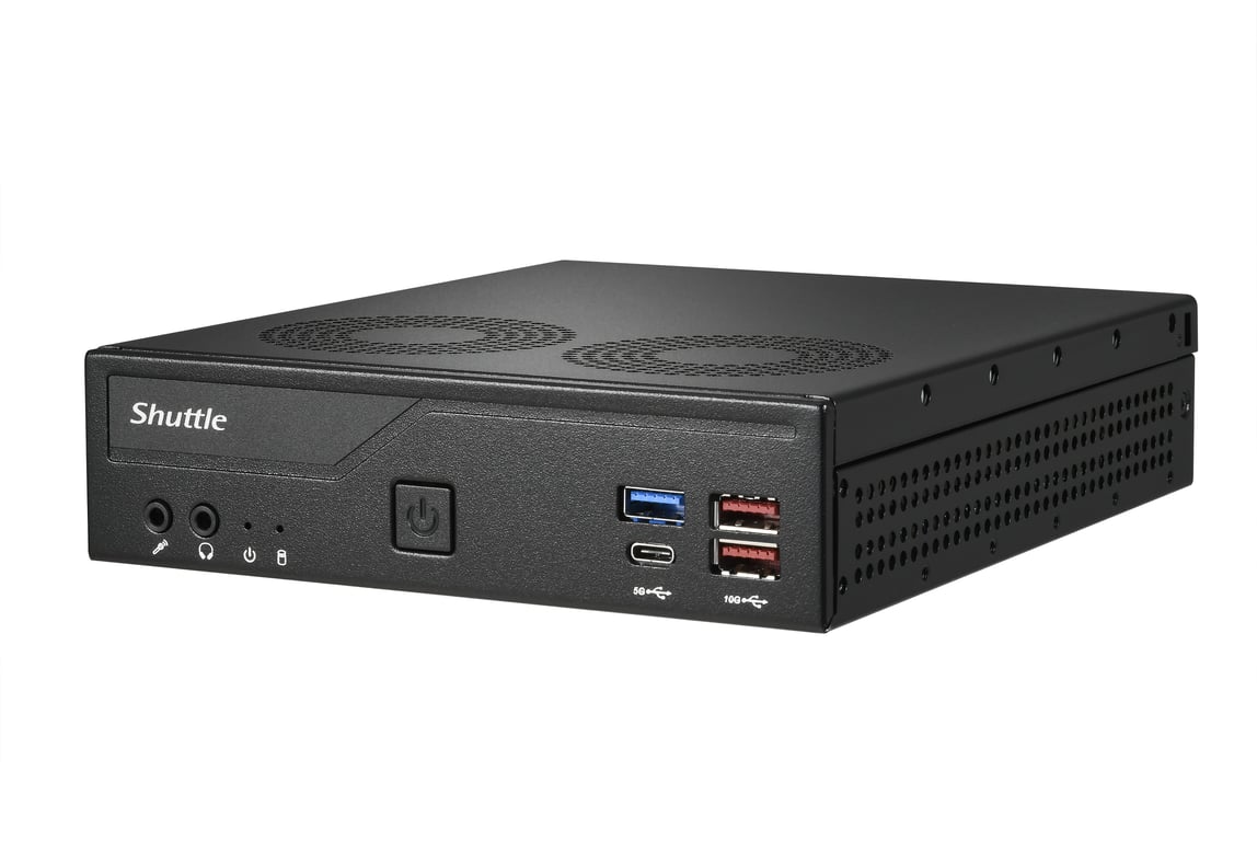 Shuttle Slim PC DH770 S1700 2x HDMI 2x DP 2x 2.5G LAN 2x COM 8x USB 1x 2.5 2x .2 fonctionnement permanent 247 attaches VESA Neuf - vue 2