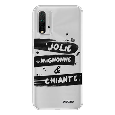 Evetane Coque Xiaomi Redmi 9T 360 intégrale transparente Motif Jolie Mignonne et chiante Tendance