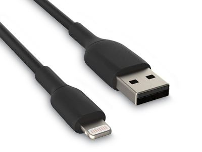 Hamlet XCU2A-LGT200 cable de conector Lightning 2 m Negro