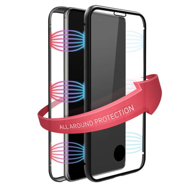 Coque de protection ''360° Glass'' pour Samsung Galaxy S20, noir