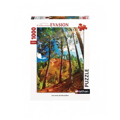 Puzzle 1000 piezas - Les Ocres de Roussillon, evasión y relajación