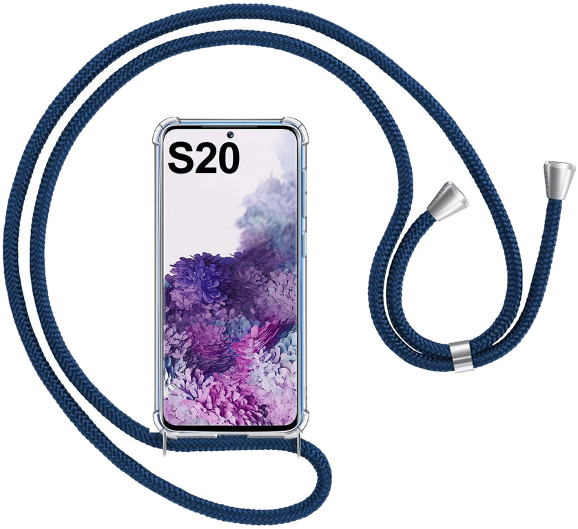 Coque avec Cordon pour SAMSUNG Galaxy S20 Silicone Airbags Transparente