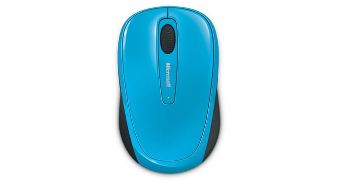 Microsoft Wireless Mobile Mouse 3500 Bleu - vue 3