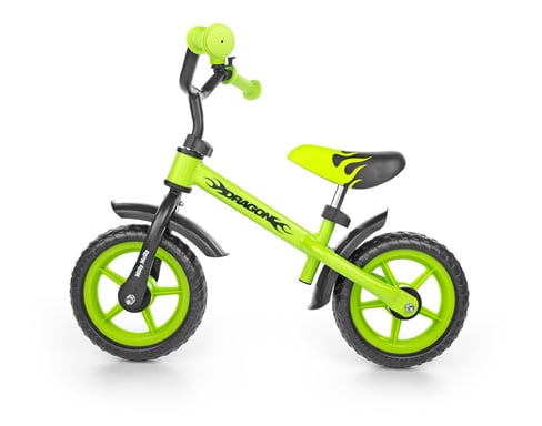 Milly Mally Dragon Bicicleta urbana Acero Negro, Verde