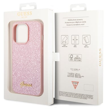 Cover per iPhone 14 Pro Max TPU Glitter Script
