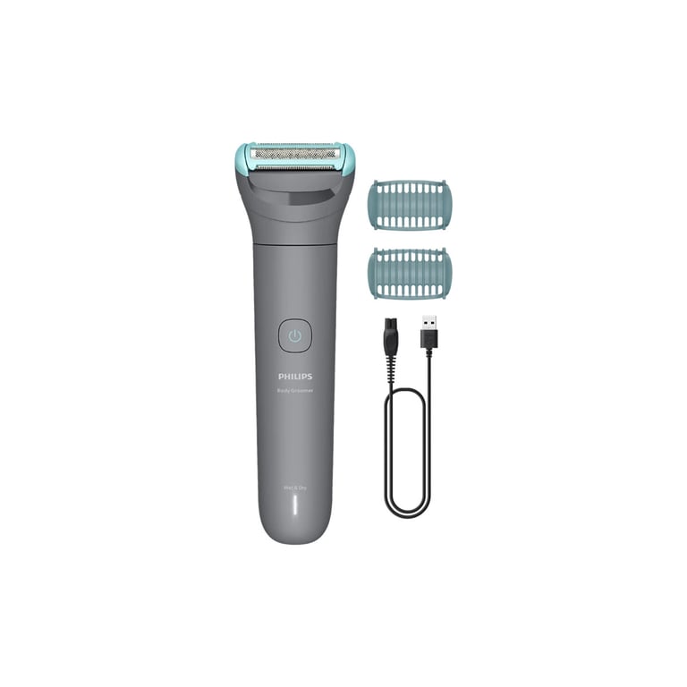 Philips Bodygroom série 3000 Tondeuse pour hommes avec Triple protection taille des poils et rasage des zones intimes rasage de près qui respecte la peau 100% étanche autonomie 80 min BG348015