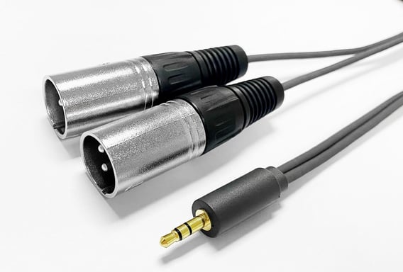 Vivolink PROMJXLRS15 cavo audio 15 m 3.5mm 2 x XLR Nero (3.5MM CABLE to 2 x XLR male - 15m - Warranty: 1188M)