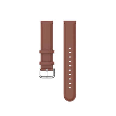 Correa de reloj de cuero genuino Brown 22 mm Samsung Galaxy Watch 3 45 mm/Gear S3 Classic, Frontier, Huawei Watch Buds/GT Runner/GT2 Pro, Xiaomi Watch S1 Pro, Garmin Forerunner 255/Vivoactive 4