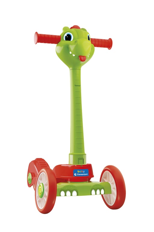 Clementoni 17738 Trottinette Bébé Dragon Scooter Enfant Trottinette 3 Roues Réglables en Hauteur Portable Patinette Garçon Made in Italy - vue 7