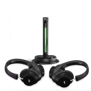 CGV PRELUDE 3 DUO Auriculares Inalámbrico y alámbrico Diadema TV Negro