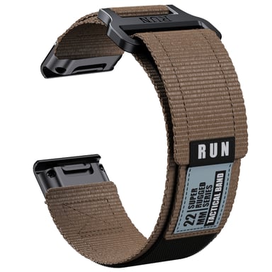 Correa de Nylon Tejido para Garmin Fenix 8 Brown 26 milímetros