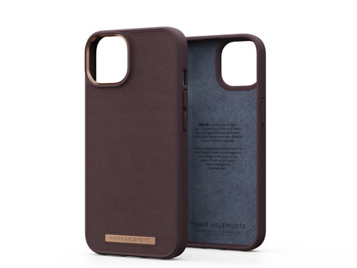Njord byELEMENTS Custodia per cellulare in vera pelle 15,5 cm (6.1'') Apple iPhone 14 Brown
