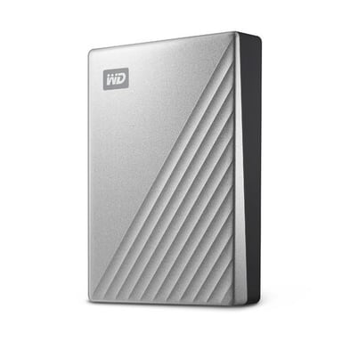 Western Digital WDBFTM0040BSL-WESN disque dur externe 4 To USB Type-C 3.2 Gen 1 (3.1 Gen 1) Argent