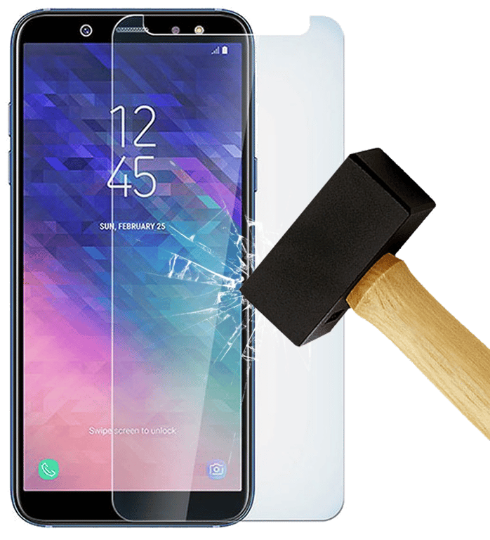 Film verre trempé compatible Samsung Galaxy A6 2018
