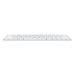 Apple Magic clavier Universel USB + Bluetooth AZERTY Français Aluminium, Blanc