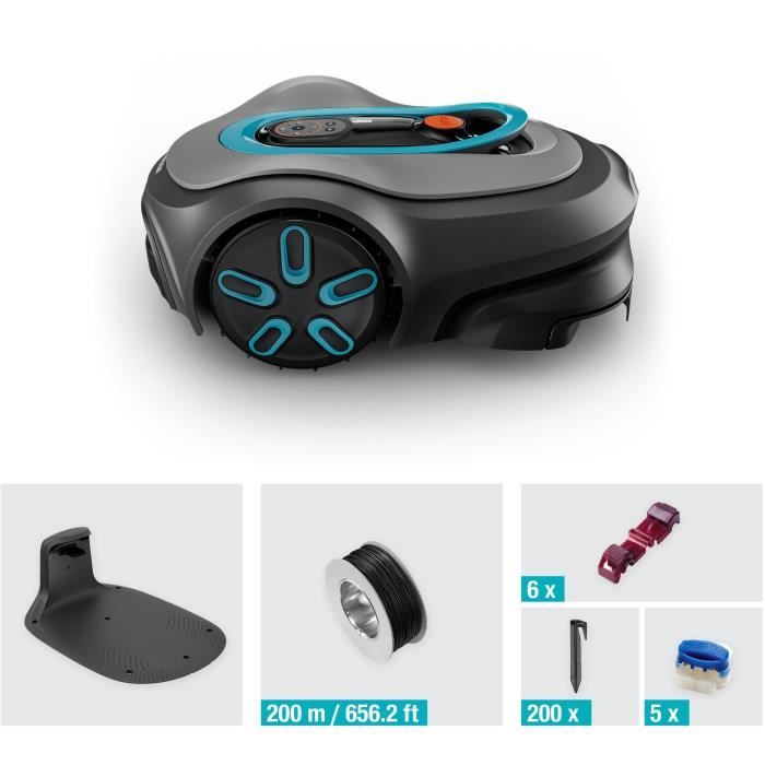 Tondeuse robot GARDENA Smart SILENO max 800 Surface 800 m² DuoConnect Bluetooth + Abri avec station de charge - vue 6