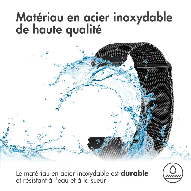 Bracelet magnétique milanais 22mm Taille M - vue 2