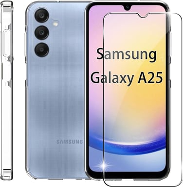 Samsung Galaxy A25 5G coque tpu protection transparente et vitre