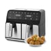 TM Electron TMPFR 200 friteuse Double 8 L Autonome 1700 W Friteuse d'air chaud Noir, Acier inoxydable