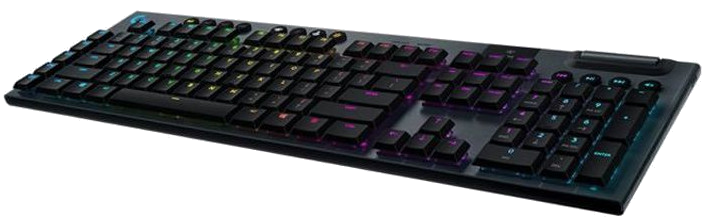 LOGITECH G - Clavier Gaming sans fil G915 LIGHTSPEED CLICKY Carbon - AZERTY - Noir