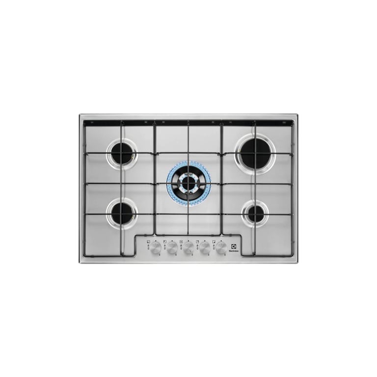 Plaque Gaz ELECTROLUX EGS7534X – 5 Foyers Triple Couronne, 75 cm - vue 2