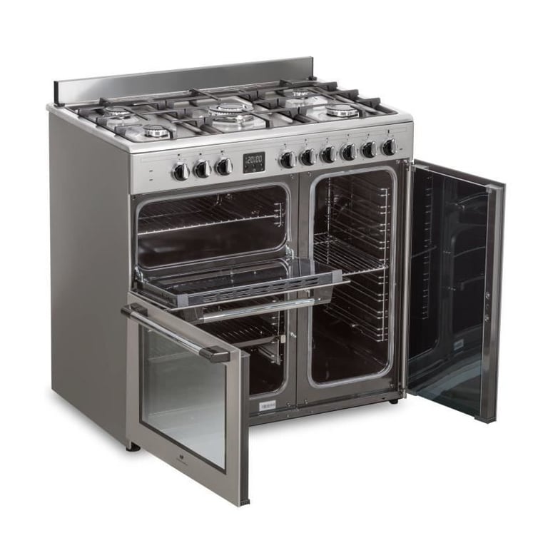Cuisinière Piano Gaz Continental Edison CECP903FIX – 5 Foyers, 3 Fours Électriques - vue 5
