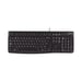 Logitech K120 Corded Keyboard teclado USB ratón incluido AZERTY Francés Negro