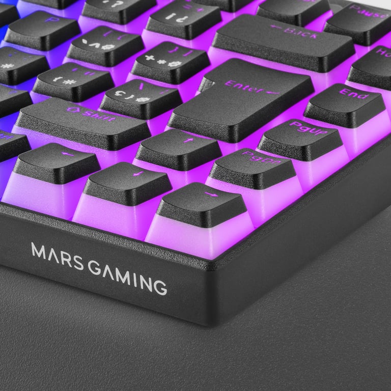 Mars Gaming MKULTRA Clavier Mécanique Blanc Switch Bleu