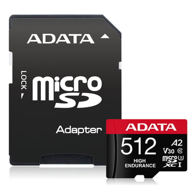 ADATA High Endurance 512 Go MicroSDXC UHS-I Classe 10 - Neuf