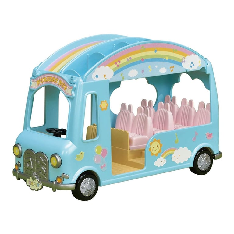 5317 Sylvanian Families Le bus arc en ciel pour bébés Neuf