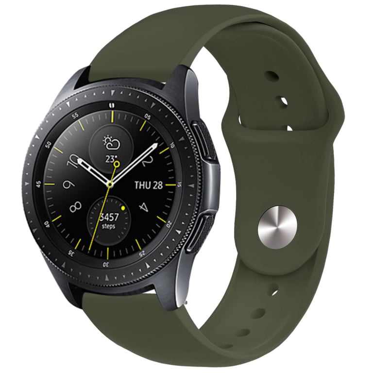 imoshion Bracelet sport en silicone - Connexion universelle 20 mm - Olive Green - Neuf