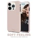 Custodia in silicone Soft Feeling Pink Sand per Apple iPhone 14 Plus - Finitura in silicone - Tocco ultra morbido