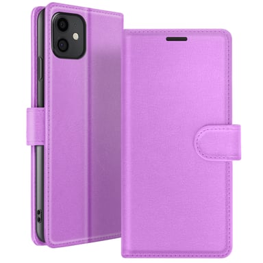 Custodia a portafoglio per iPhone 11 con supporto e linguetta magnetica