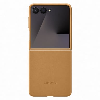 Samsung Funda Oficial Samsung para Galaxy Z Flip 7 Kindsuit Forro Soft Touch Camel