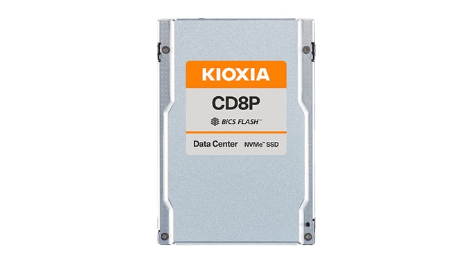 Kioxia CD8P-R 7,68 To 2.5'' PCI Express 5.0 NVMe BiCS FLASH TLC