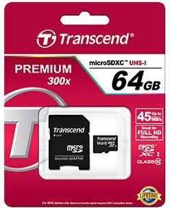Transcend TS64GUSDXC10 mémoire flash MicroSDXC NAND Classe 10 Neuf - vue 2