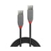 Lindy 36694 Cavo USB 2.0 3 m USB A Nero, Grigio