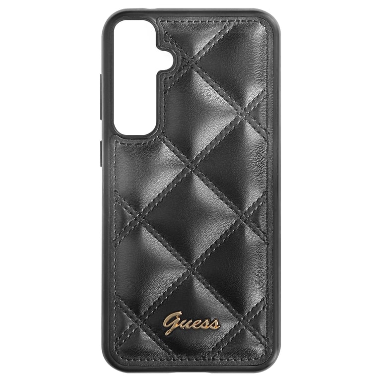 Guess Devinez le logo en mÃÂ tal matelassÃÂ - Ãtui Samsung Galaxy S23 FE