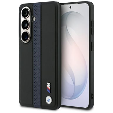 Funda BMW Perforated Stripe MagSafe para S26, azul