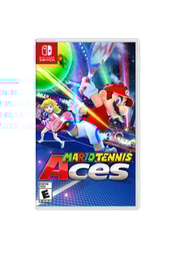 Switch & Mario Tennis Aces & headset console de jeux portables 15,8 cm (6.2'') 32 Go Écran tactile Wifi, Bleu, Gris, Rouge