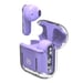 Celly SHEER Casque True Wireless Stereo (TWS) Ecouteurs Appels/Musique Transparent, Violet