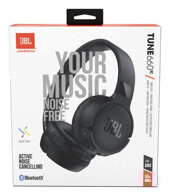 JBL Tune 660NC Auriculares Inalámbrico Diadema Llamadas/Música Bluetooth Negro