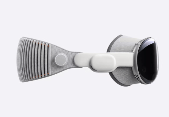 Apple Vision Pro Pantalla con montura para sujetar en la cabeza 650 g Gris