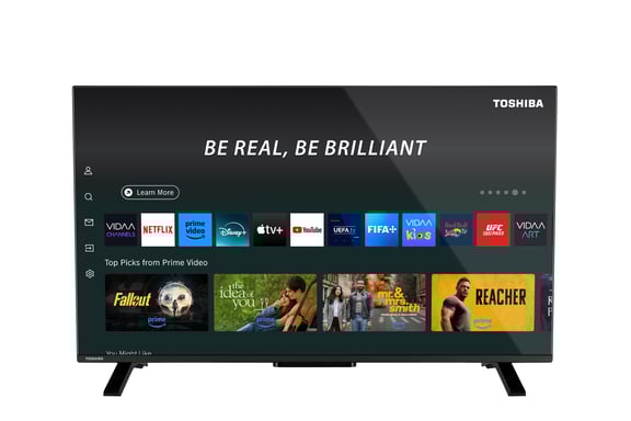 Toshiba 40QV2F63DA Televisor 101,6 cm (40'') Full HD Smart TV Negro 220 cd / m²