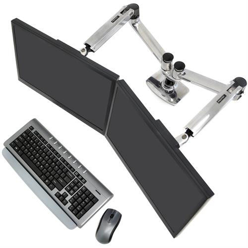 Ergotron Bras LX bi écran juxtaposés Aluminium - vue 3