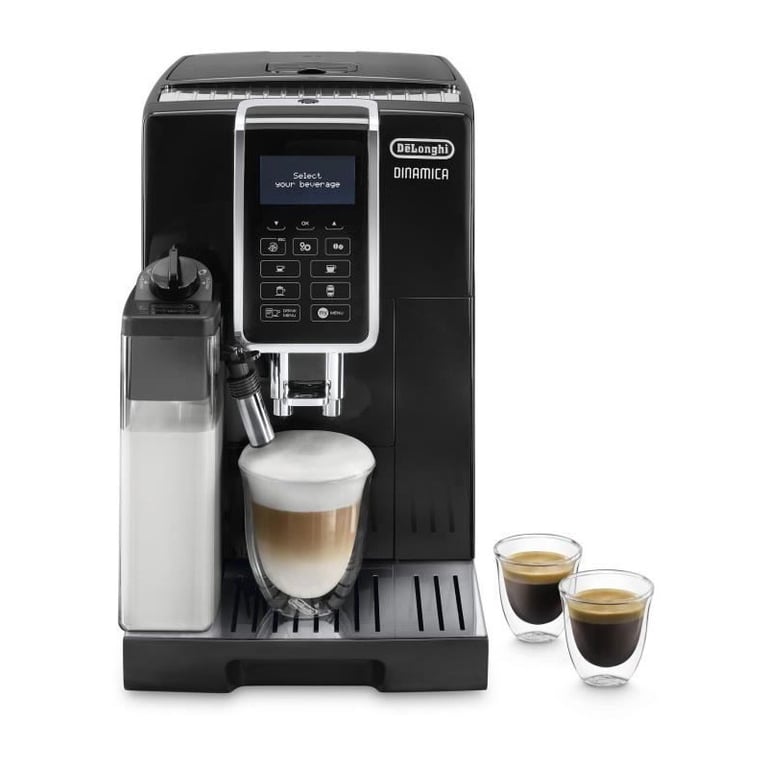Machine expresso automatique avec broyeur - DELONGHI Dinamica ECAM 350.55.B - Noir - Neuf