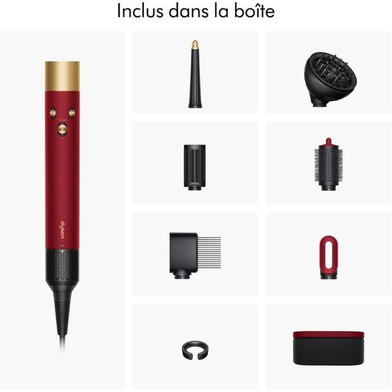 Dyson Airwrap I.D.™ Nouveau Styler Styler Et Sèche Cheveux Cheveux Bouclés À Frisés Velours / Or - vue 5